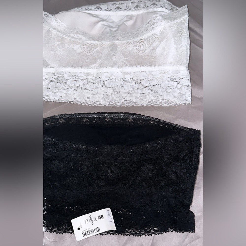 Lace cami tube tops